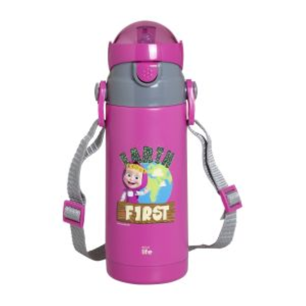 Ecolife Kids Thermos Masha and the bear 400ml Pink