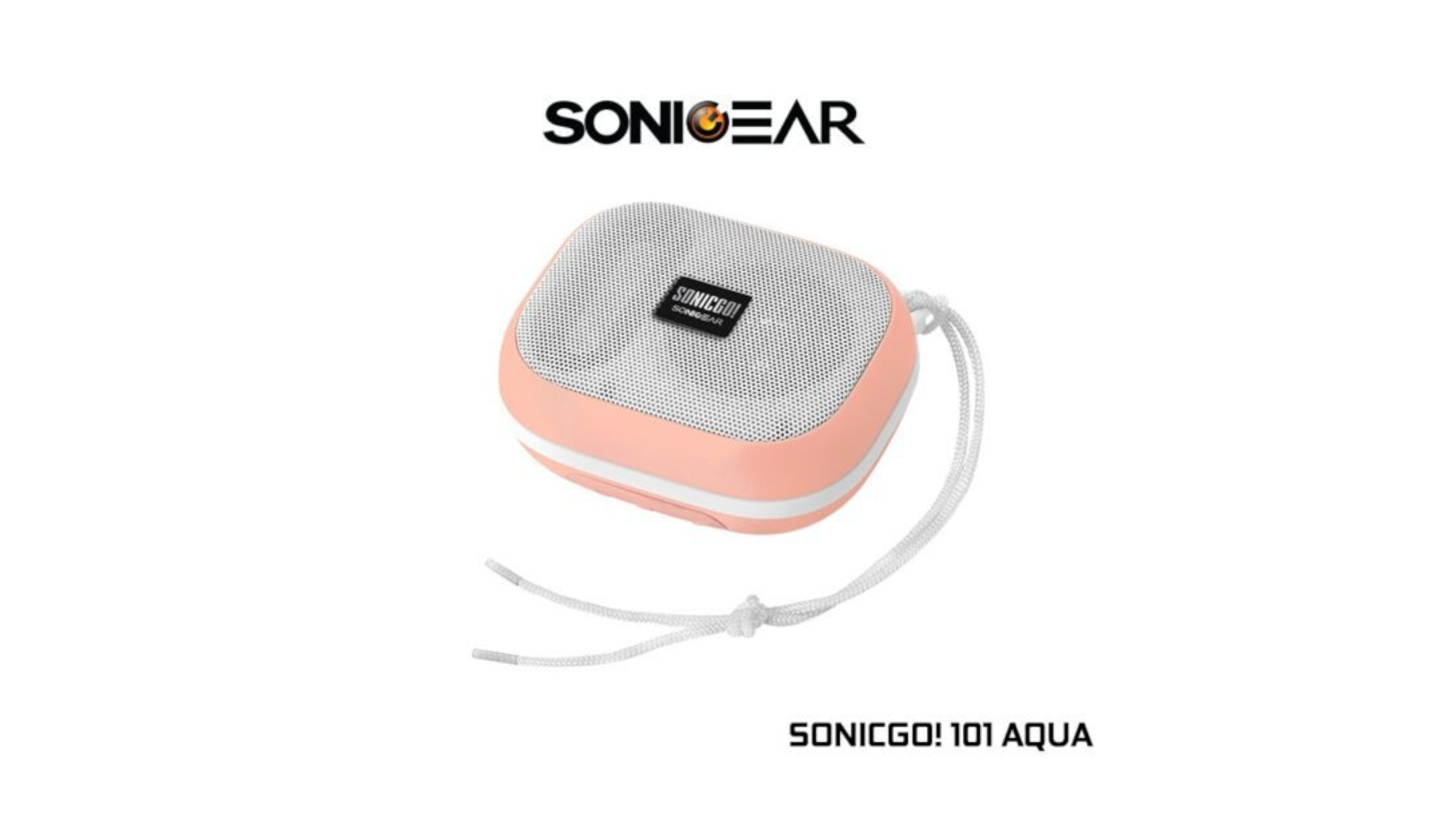 SonicGear SonicGo!101 AQUA Portable IPX7 Bluetooth Speaker Pink