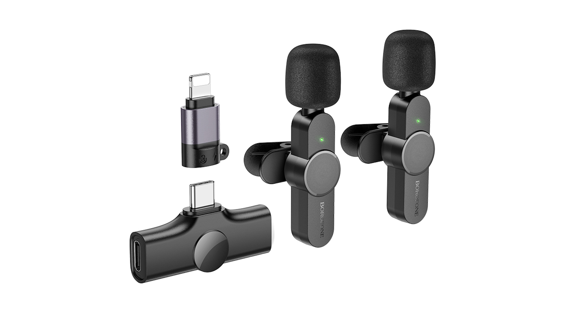 Borofone BFK12 Wireless Digital Clip-on Microphone