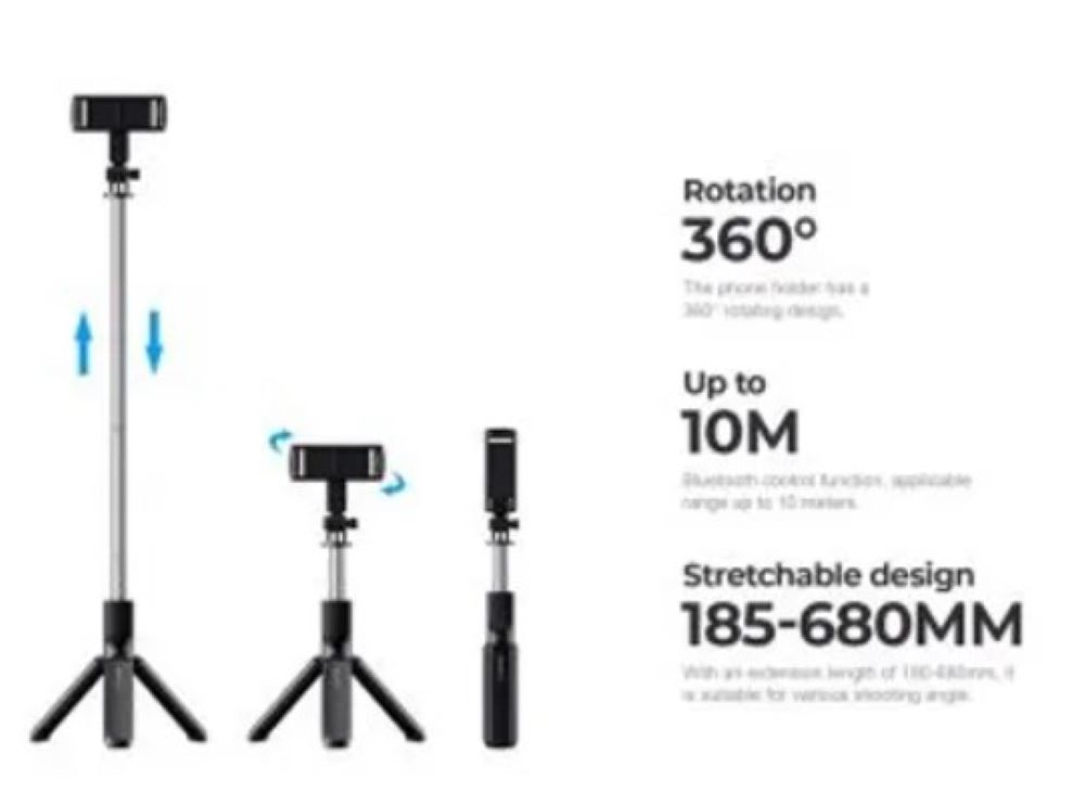 Havit Bluetooth Tripod Selfie Stick ST7033