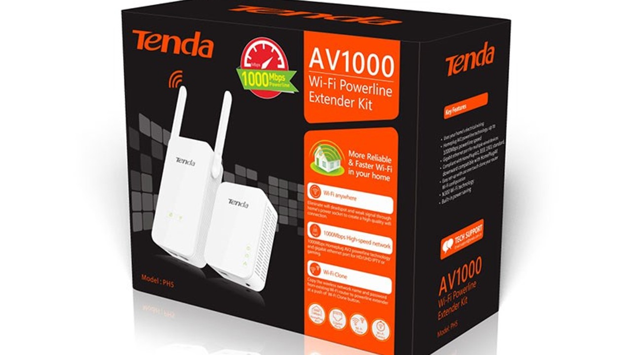 Tenda Ph5 Av1000 Wi-Fi Powerline Extender Kit