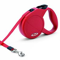 Flexi Retractable lead Classic Tape XS 3m Red