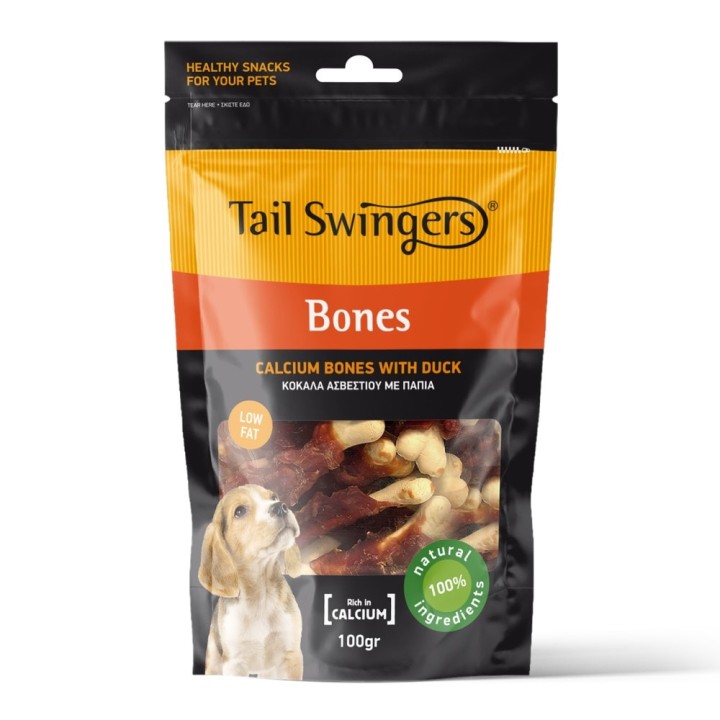 Tail Swingers Pappies Calcium Bones With Duck 100gr