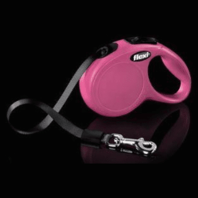 Flexi Retractable lead Classic Tape  XS 3m Pink