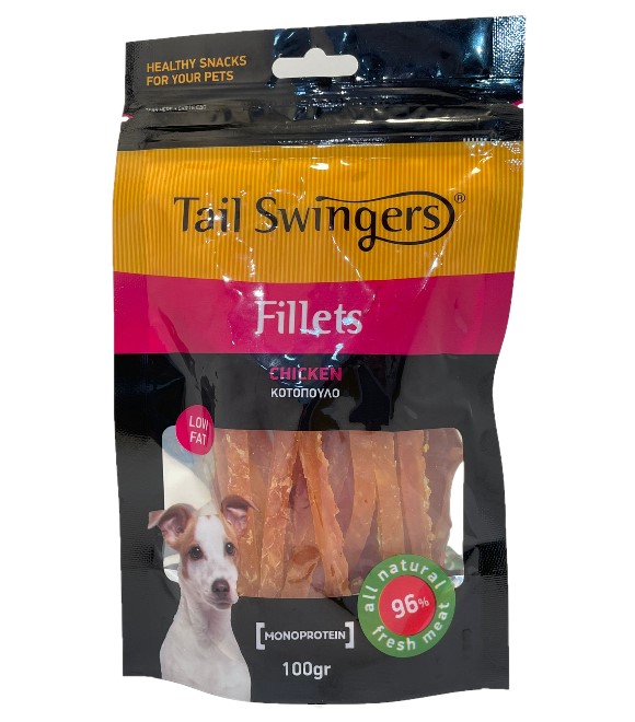 Tail Swingers Fillets Soft Chicken Slice 100gr