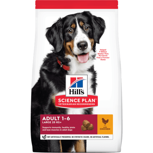 Hills Science Plan  Large Adult Dog Food Chicken 14kg bonus bag