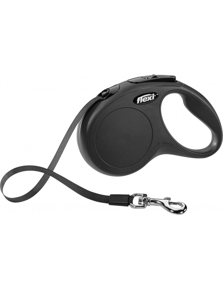 Flexi Classic Tape Dog Lead Small 5m Black
