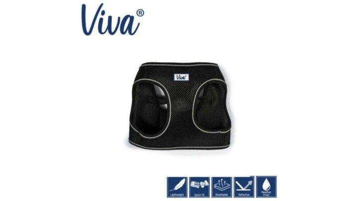 Ancol Viva Step In Harness Black 35-42cm