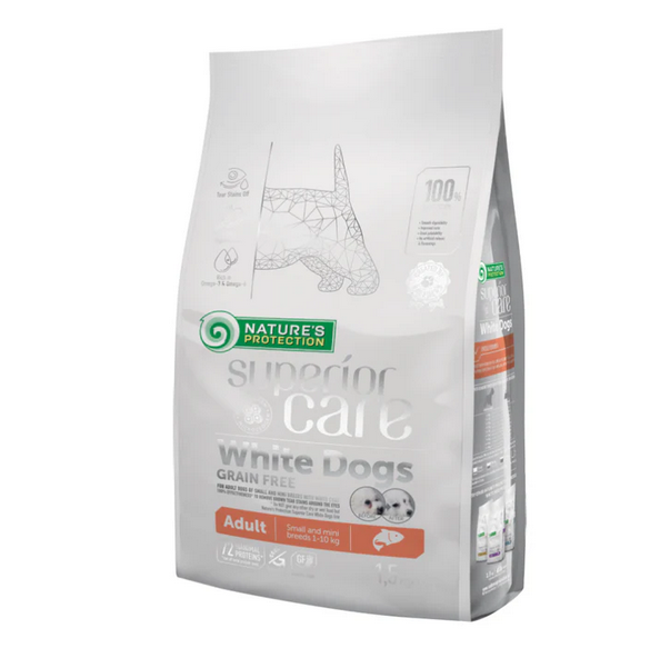Nature's Protection Adult Mini White Dogs Salmon 1.5kg