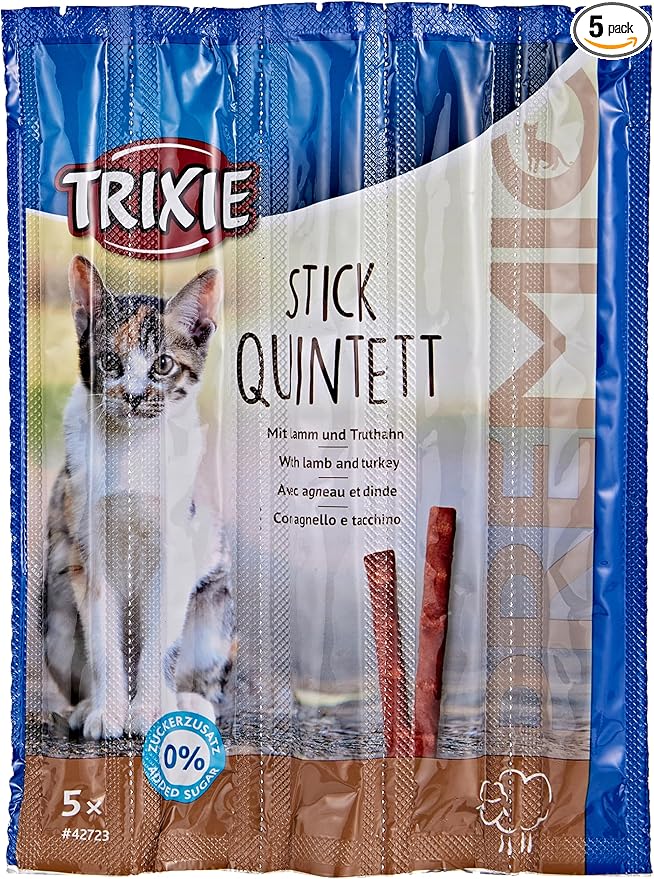 Trixie Premio QuadroSticks Lamb & Turkey 4 × 5g