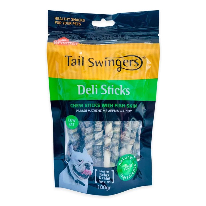 Tail Swingers Deli Chewsticks with Fish Skin 100gr
