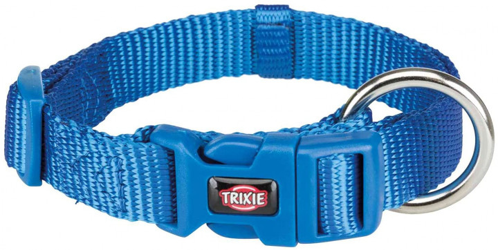 Trixie Premium Dog Collar Blue L-XL, 40-65 cm