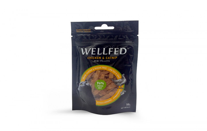 Wellfed  Mini Fillets Chicken & Catnip 50gr