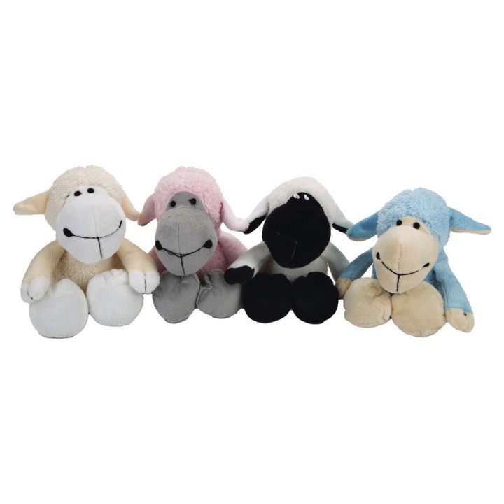 Beeztees dog squeaker cuddly toy sheep 20x15.5cm