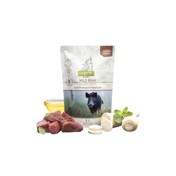 Isegrim  Adult Monoprotein Wild Boar Pouches 410g