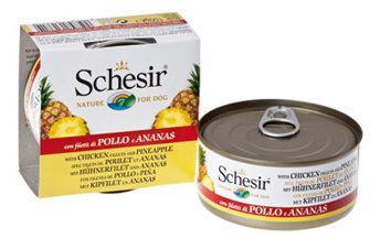Schesir Dog Wet Food  Chicken Fillet &Pineapple 150g