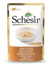 Schesir Cat Wet Food Chicken Thin Slices In Sauce Pouch 85g