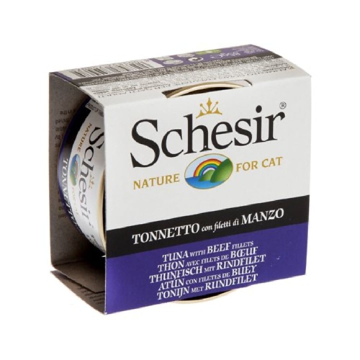 Schesir Cat Wet Food Tuna & Beef In Jelly 85g