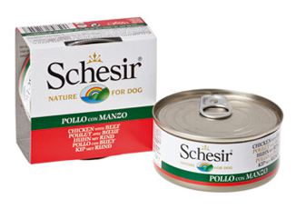 Schesir Dog Wet food Chicken Fillets & Beef 150g