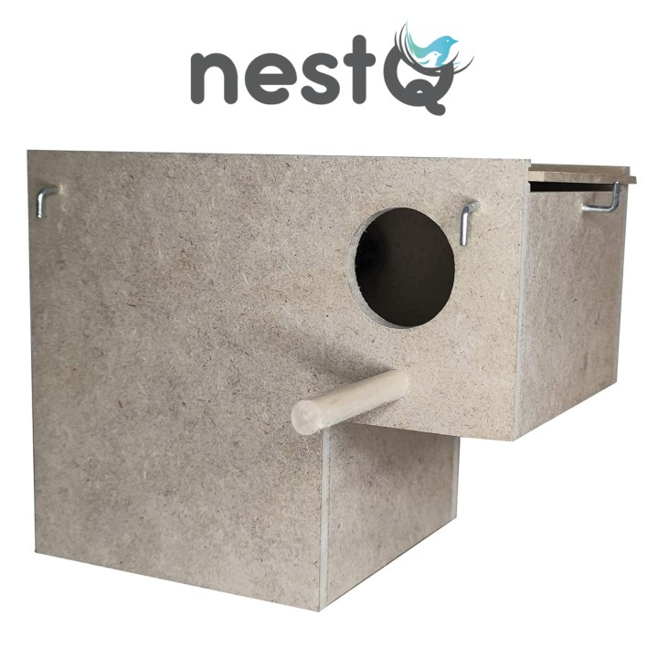 PET CUP WOOD NEST FOR DIAMANT GOULDIANCE