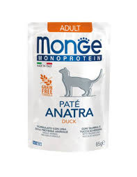 Monge Monoprotein Adult Cat Paté Duck Pouch 85g