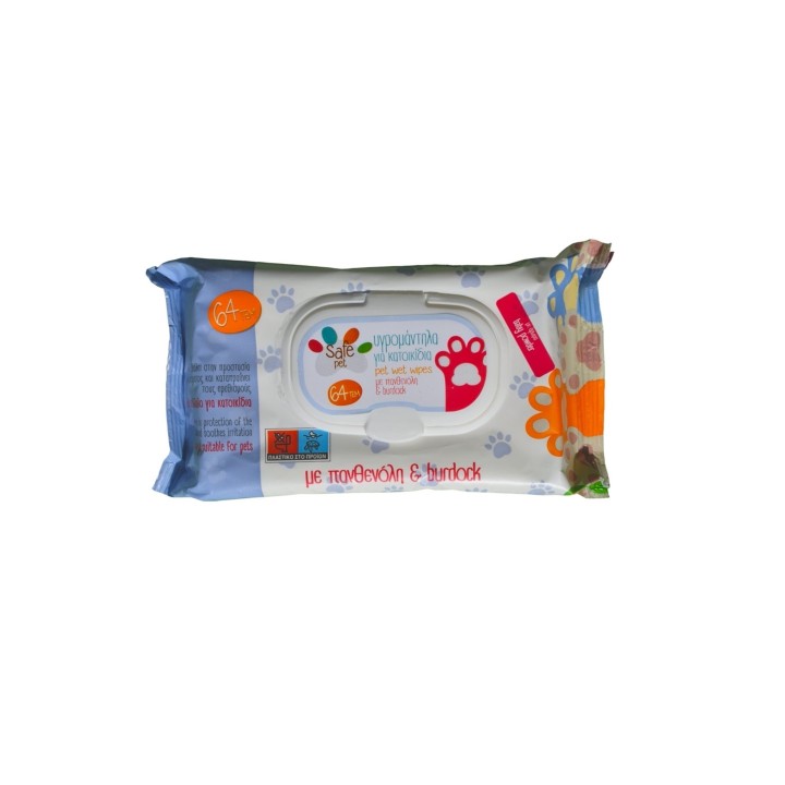Safe Pet Powder wipes 64 pcs