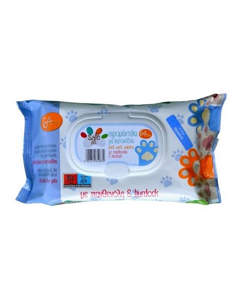 Safe Pet Chamomile Wipes 64 pcs
