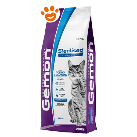 Gemon Cat Dry Food Adult Sterilised Tuna & Salmon 7kg