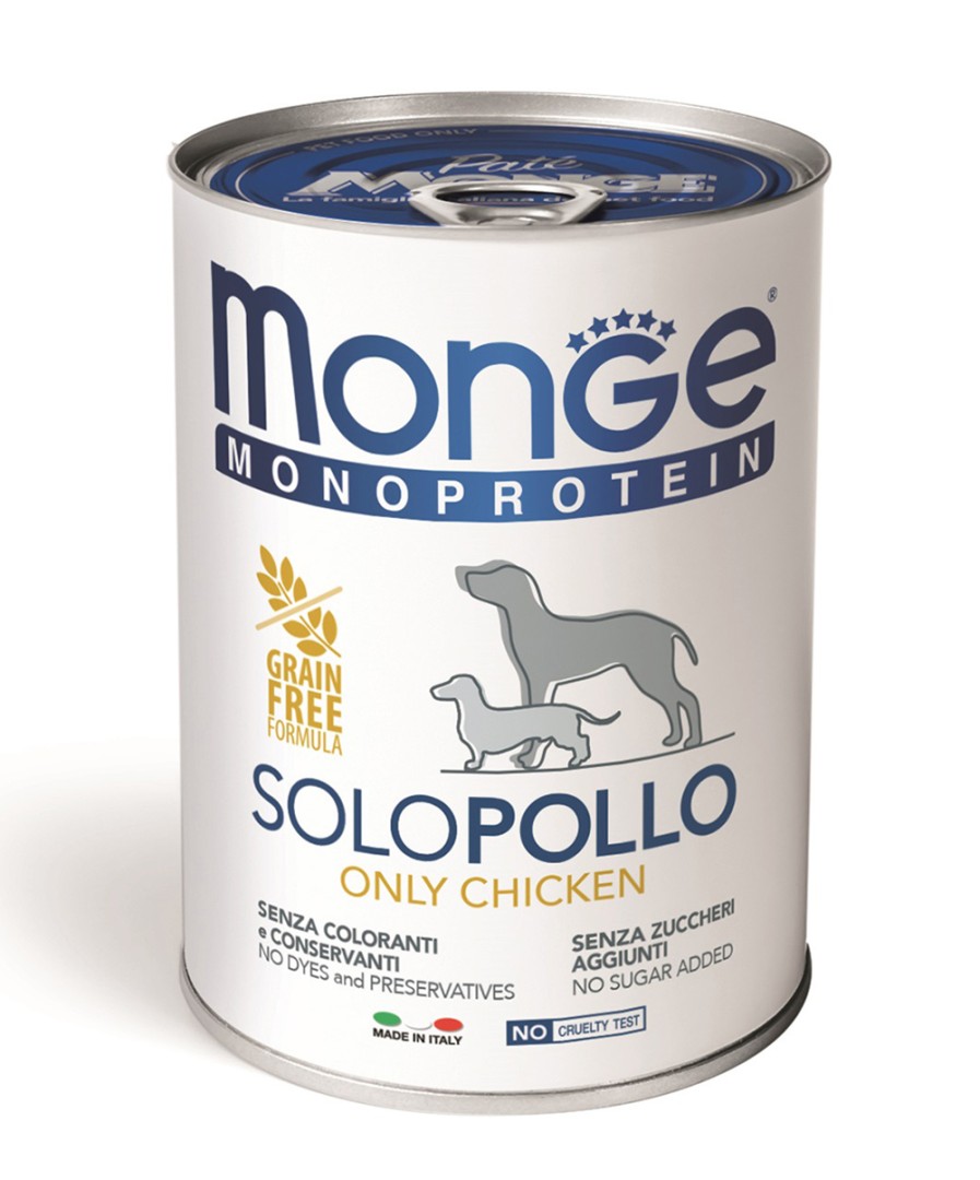 Monge Monoprotein Dog Paté only Chicken 400g