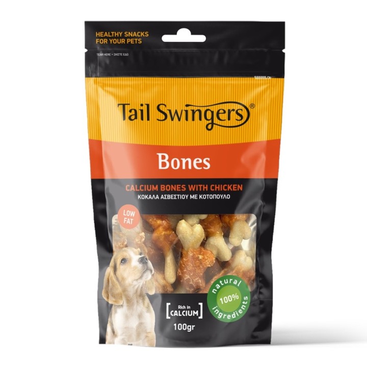 Tail Swingers Pappies Calcium Bones with Chicken 100gr