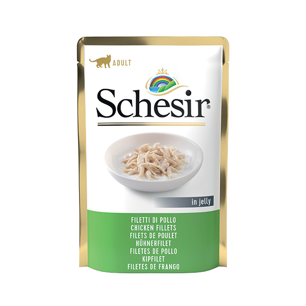 Schesir Cat Wet Food Chicken Fillets in Jelly Pouch 85g