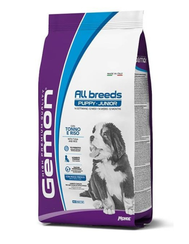 Gemon All Breeds Puppy &Junior  Tuna 7 Rice 3 kg
