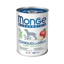 Monge Monoprotein Dog Paté Rabbit & Apple 400g