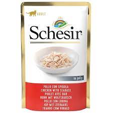 Schesir Cat Wet Food Chicken & Seabass In Jelly Pouch 85g
