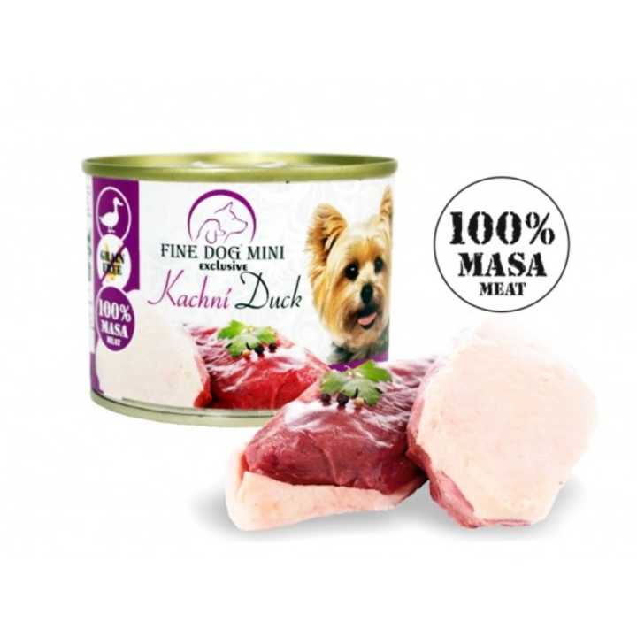 Fine Dog Mini Exclusive 100% Meat Duck 200g