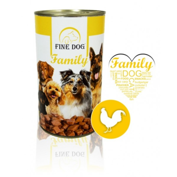 Fine Dog - Poultry Can 1240g
