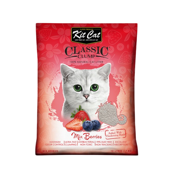 Kit Cat Classic Strawberry & Raspberry Litter 10L/7kg
