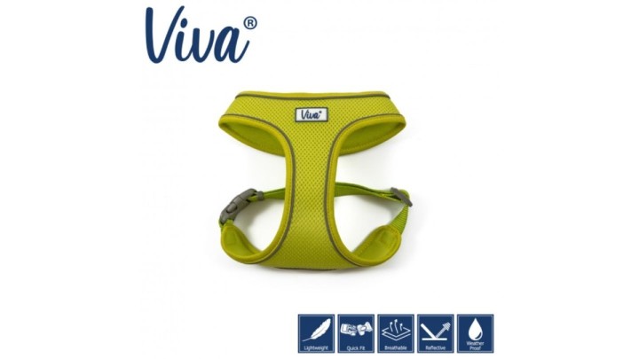 Viva Mesh Dog Harness Lime L 53-74cm