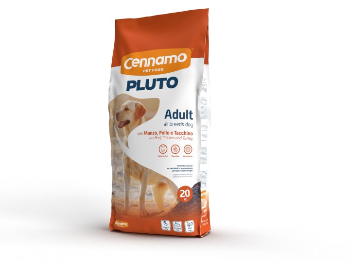 Pluto Adult Dog Food with chicken,beef, turkey 20kg