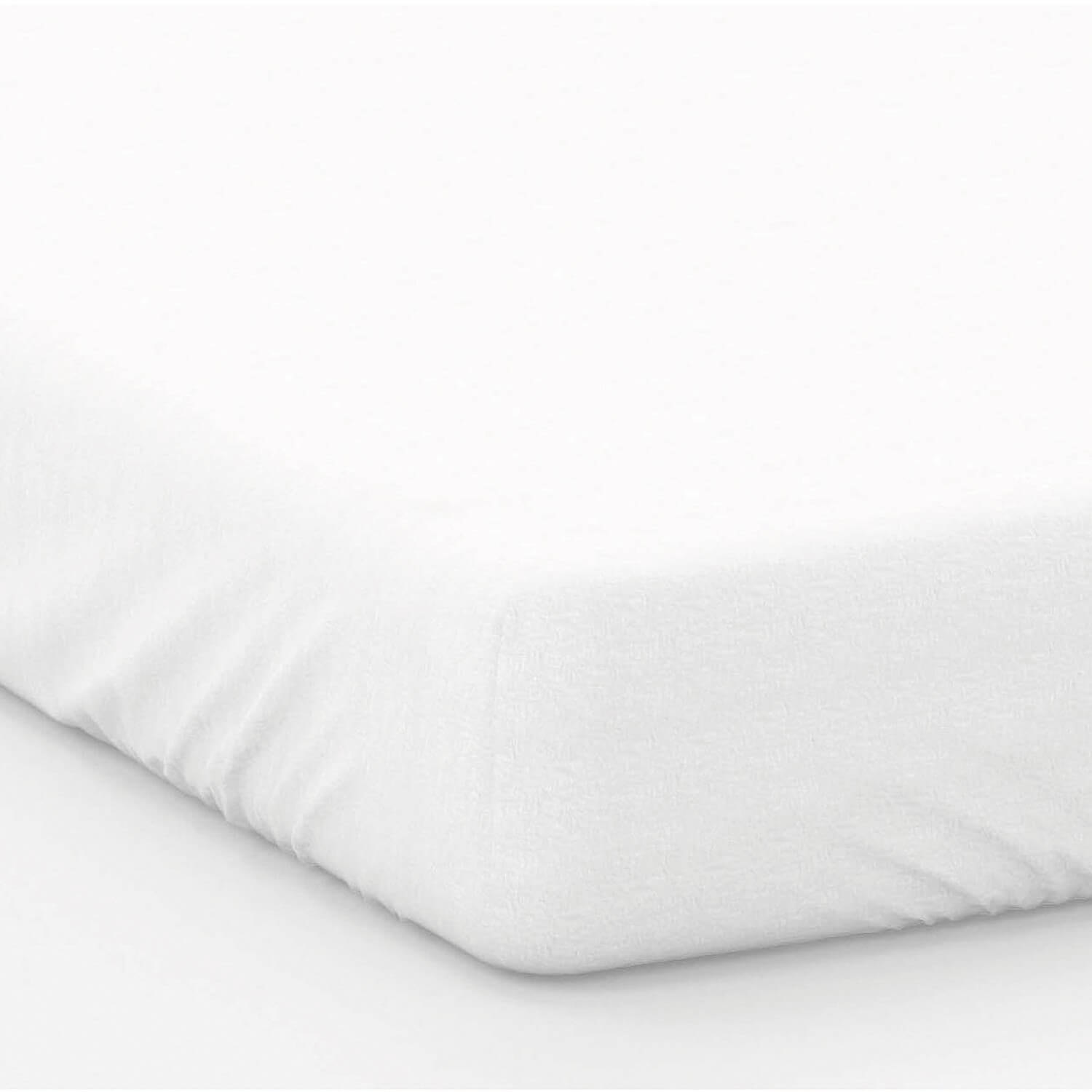 Candide White Jersey Cotton Fitted Sheet 60x120cm