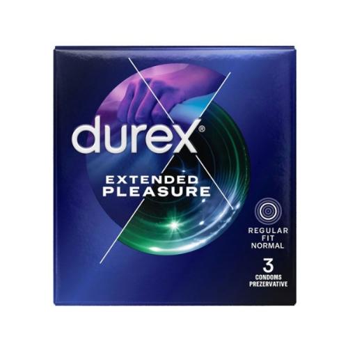 Durex Extended Pleasure 3 Condoms Με επιβραδυντικό τζελ