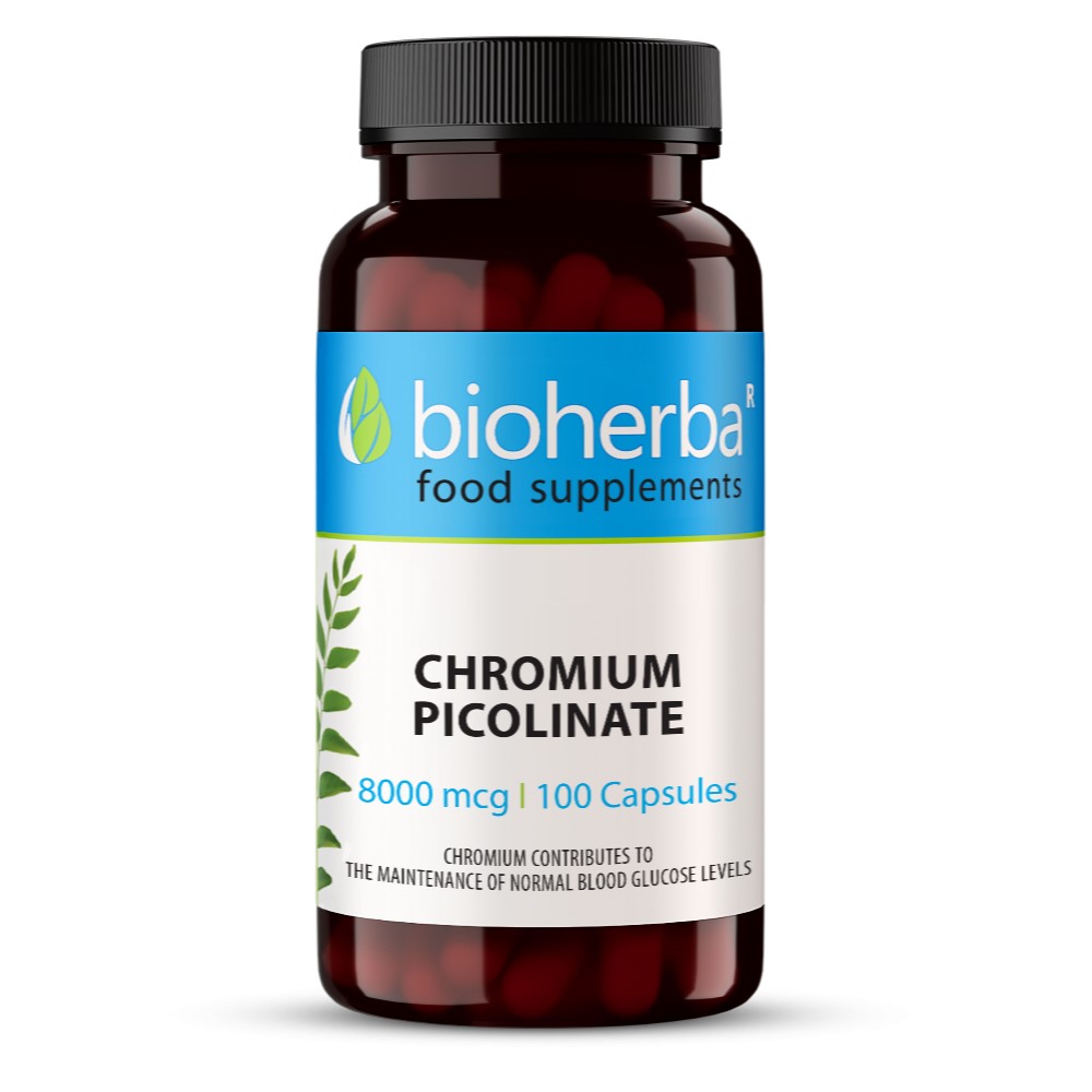 Chromium Picolinate, 8000 mcg, 100 Capsules, Bioherba