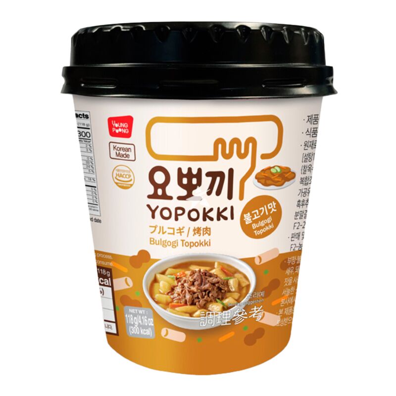 Yopokki Topokki Bulgogi Beef Cup 118g