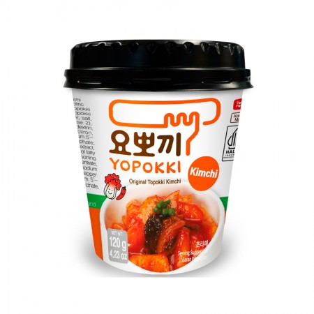 Yopokki Halal Topokki Original Kimchi Cup 120g