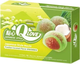 QLove Coconut Pandan Traditional Mochi 180g