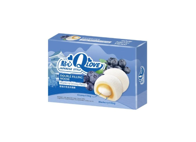 QLove Creamy Blueberry Double Filling Mochi 180g