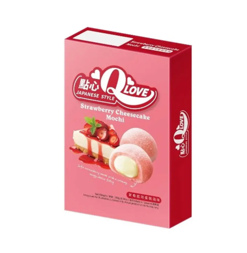 QLove Strawberry Cheesecake Deluxe Mochi 180g