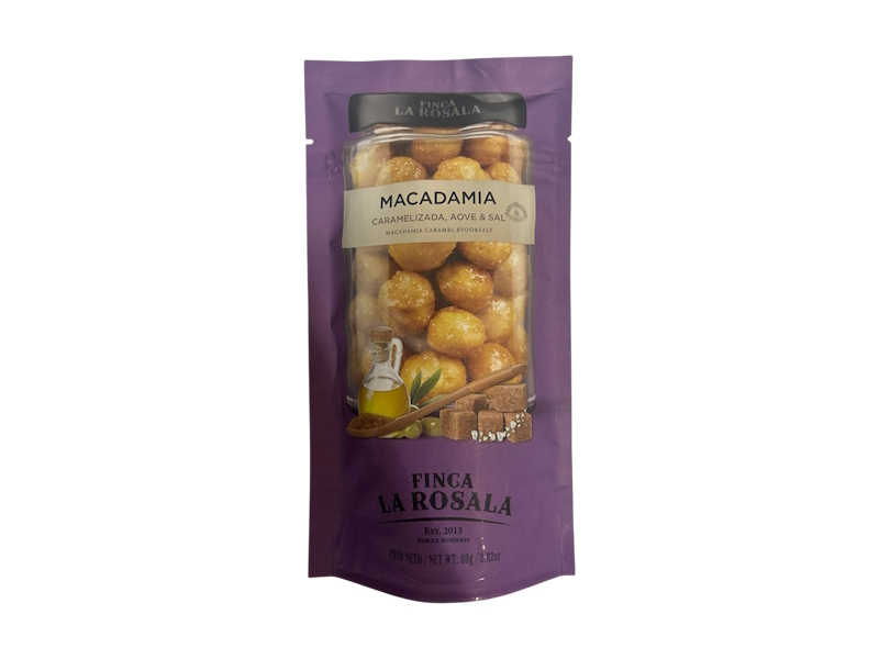 Finca La Rosala Macadamia Salt Caramel EVOO Bag 80g, Spain