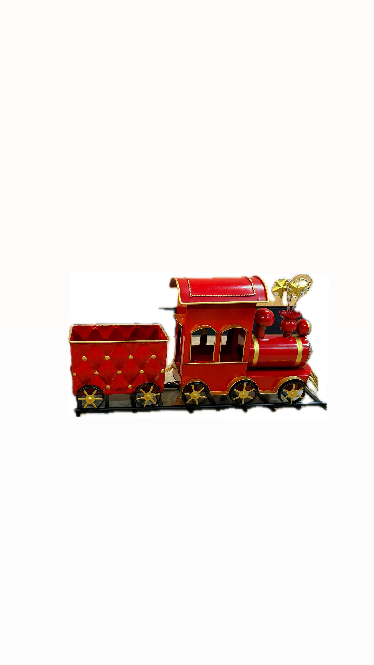 Christmas train (medium) With Poinsettia