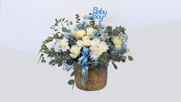 It's A Boy Basket Large